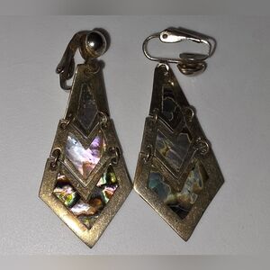 Clip On Earrings - Stamped Alpaca